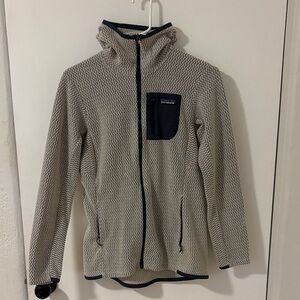 Patagonia R1 Air Full Zip Hoodie in Wool White